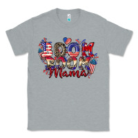 Heather Grey Boom boom Mama 4th of july Classic Tee - CowGirlArtShop