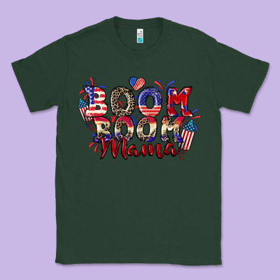 Boom Boom Mama 4th Of July Classic Tee Designed By Cowgirlartshop