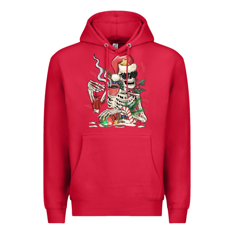 Skeleton Santa Premium Hoodie by MaliasSmallBusiness | Teevron