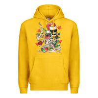 Lemon skeleton santa Premium Hoodie - MaliasSmallBusiness