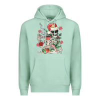 Seafoam skeleton santa Premium Hoodie - MaliasSmallBusiness