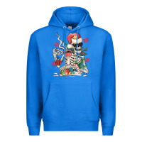 True Royal skeleton santa Premium Hoodie - MaliasSmallBusiness