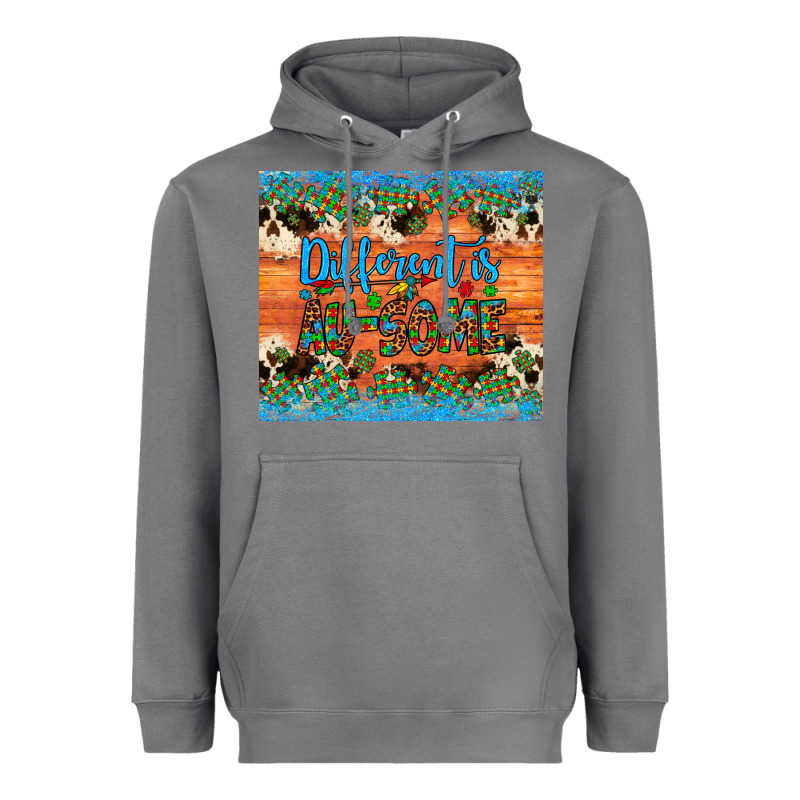 Different Is Au Some Autism Awareness Cowhide Leopard Tumbler Heavyweight Hoodie by Artiststas | Teevron