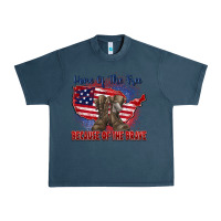 Midnight Navy home of the free because of the brave Urban Heavy Tee - Zillion Design Studio