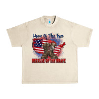 Sandshell home of the free because of the brave Urban Heavy Tee - Zillion Design Studio