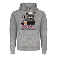 Cloud Rock coffee because murder is wrong grumpy cat Vintage Hoodie - JahusDesignShop