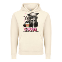 Vintage Artic coffee because murder is wrong grumpy cat Vintage Hoodie - JahusDesignShop