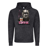 Vintage Black coffee because murder is wrong grumpy cat Vintage Hoodie - JahusDesignShop