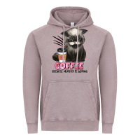 Vintage Zinc coffee because murder is wrong grumpy cat Vintage Hoodie - JahusDesignShop