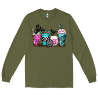 Army Green motocross coffee cups Long Sleeve Tee - Zillion Design Studio