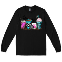 Black motocross coffee cups Long Sleeve Tee - Zillion Design Studio