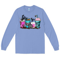 Colony Blue motocross coffee cups Long Sleeve Tee - Zillion Design Studio
