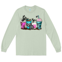 Matcha motocross coffee cups Long Sleeve Tee - Zillion Design Studio