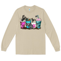 Mushroom motocross coffee cups Long Sleeve Tee - Zillion Design Studio