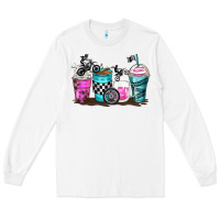 White motocross coffee cups Long Sleeve Tee - Zillion Design Studio