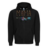 Black mama Zipper Hoodie - CowhideDigitalArt