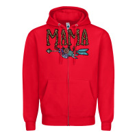 Red mama Zipper Hoodie - CowhideDigitalArt