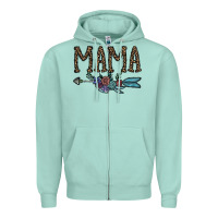 Seafoam mama Zipper Hoodie - CowhideDigitalArt