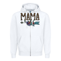 White mama Zipper Hoodie - CowhideDigitalArt