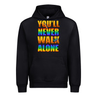 Black Lgbtq You'll Never Walk Alone With Peace Urban Hoodie - BundleAndBundleShop