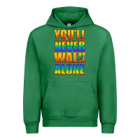 Emerald Lgbtq You'll Never Walk Alone With Peace Urban Hoodie - BundleAndBundleShop