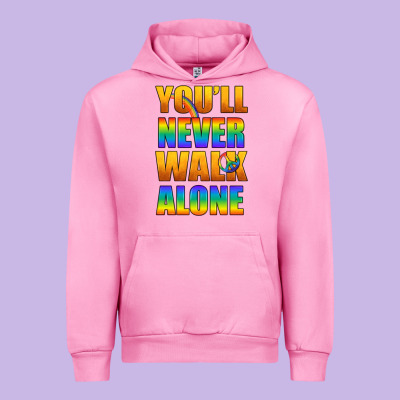 Lgbtq You'll Never Walk Alone With Peace Urban Hoodie Designed By Bundleandbundleshop