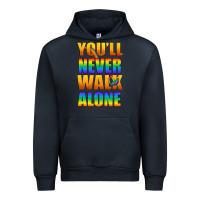 Navy Lgbtq You'll Never Walk Alone With Peace Urban Hoodie - BundleAndBundleShop
