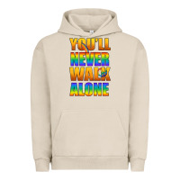 Pigment French Oak Lgbtq You'll Never Walk Alone With Peace Urban Hoodie - BundleAndBundleShop