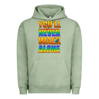 Pigment Oil Green Lgbtq You'll Never Walk Alone With Peace Urban Hoodie - BundleAndBundleShop