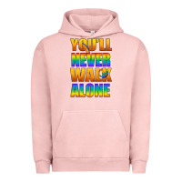 Pigment Salmon Lgbtq You'll Never Walk Alone With Peace Urban Hoodie - BundleAndBundleShop