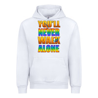 White Lgbtq You'll Never Walk Alone With Peace Urban Hoodie - BundleAndBundleShop