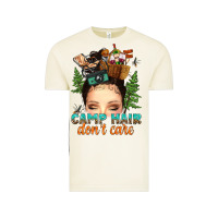 Vintage Arctic messy bun camp hair dont care Vintage Tee - texasbilliewilder