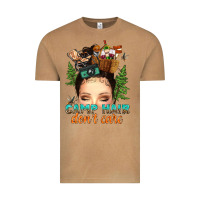 Vintage Camel messy bun camp hair dont care Vintage Tee - texasbilliewilder