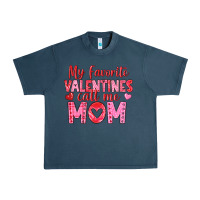 Midnight Navy my favorite valentine call me mom Urban Heavy Tee - texasbilliewilder
