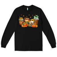 Black fall coffee cups Long Sleeve Tee - Zillion Design Studio
