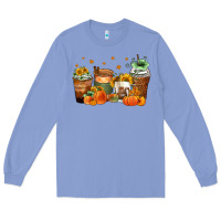 Colony Blue fall coffee cups Long Sleeve Tee - Zillion Design Studio