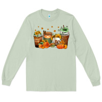Matcha fall coffee cups Long Sleeve Tee - Zillion Design Studio