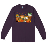 Plum fall coffee cups Long Sleeve Tee - Zillion Design Studio