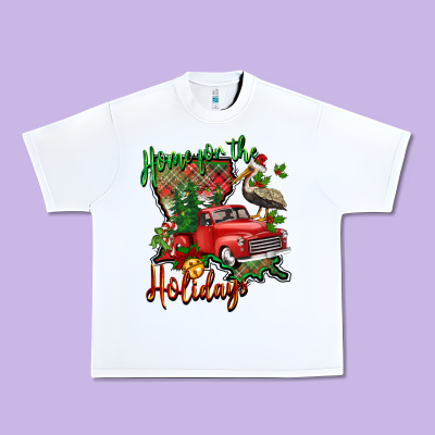 Home For The Holidays Louisiana Urban Heavy Tee Designed By Barkaloodesign