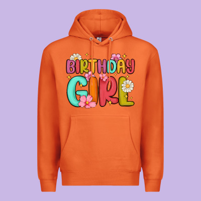 Birthday Girl Premium Hoodie Designed By Maliassmallbusiness