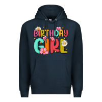 Navy birthday girl Premium Hoodie - MaliasSmallBusiness