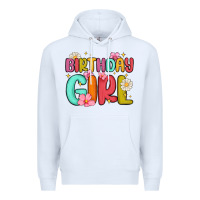 White birthday girl Premium Hoodie - MaliasSmallBusiness