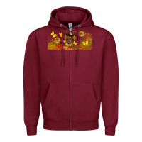 Burgundy juneteenth little miss libbey glass Zipper Hoodie - HRA Design Shop