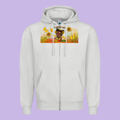 Juneteenth Little Miss Libbey Glass Zipper Hoodie Designed By Hra Design Shop