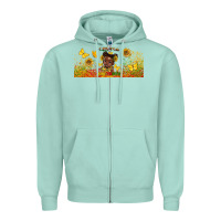 Seafoam juneteenth little miss libbey glass Zipper Hoodie - HRA Design Shop