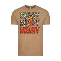 Vintage Coffee merry christmas lightning bolt Vintage Tee - Zillion Design Studio