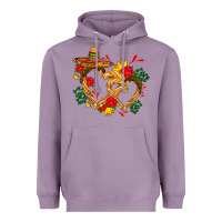 Lavender Churros with love and sombrero Heavyweight Hoodie - AdoDesignShop