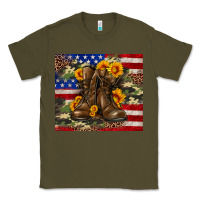 Army Green Army USA lag leopard camouflage sunflower 20oz Classic Tee - Neo Western
