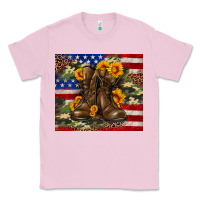 Bubblegum Pink Army USA lag leopard camouflage sunflower 20oz Classic Tee - Neo Western