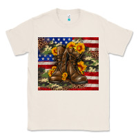 Natural Army USA lag leopard camouflage sunflower 20oz Classic Tee - Neo Western